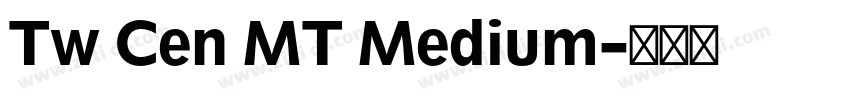 Tw Cen MT Medium字体转换